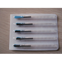 Acupuncture Needles with Environmental and Conductive Plastic Handle